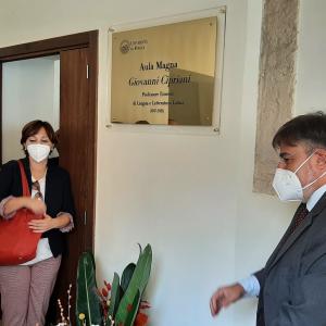 Aula Magna del Distum intitolata al prof. Giovanni Cipriani