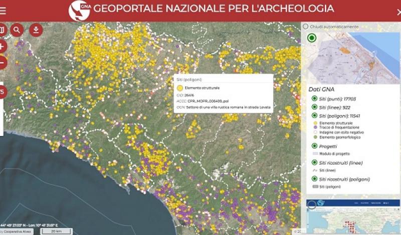 Online il Geoportale Nazionale dell'Archeologia